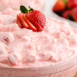 Strawberry Fluff in a bowl