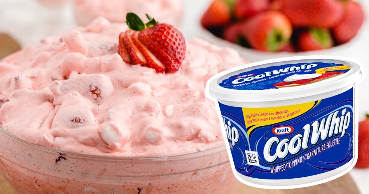 Strawberry Fluff in a bowl
