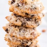 a stack of Almond Joy Cookies
