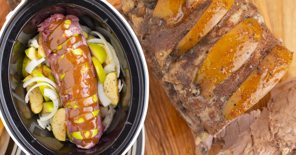 Crockpot Apple Pork Tenderloin
