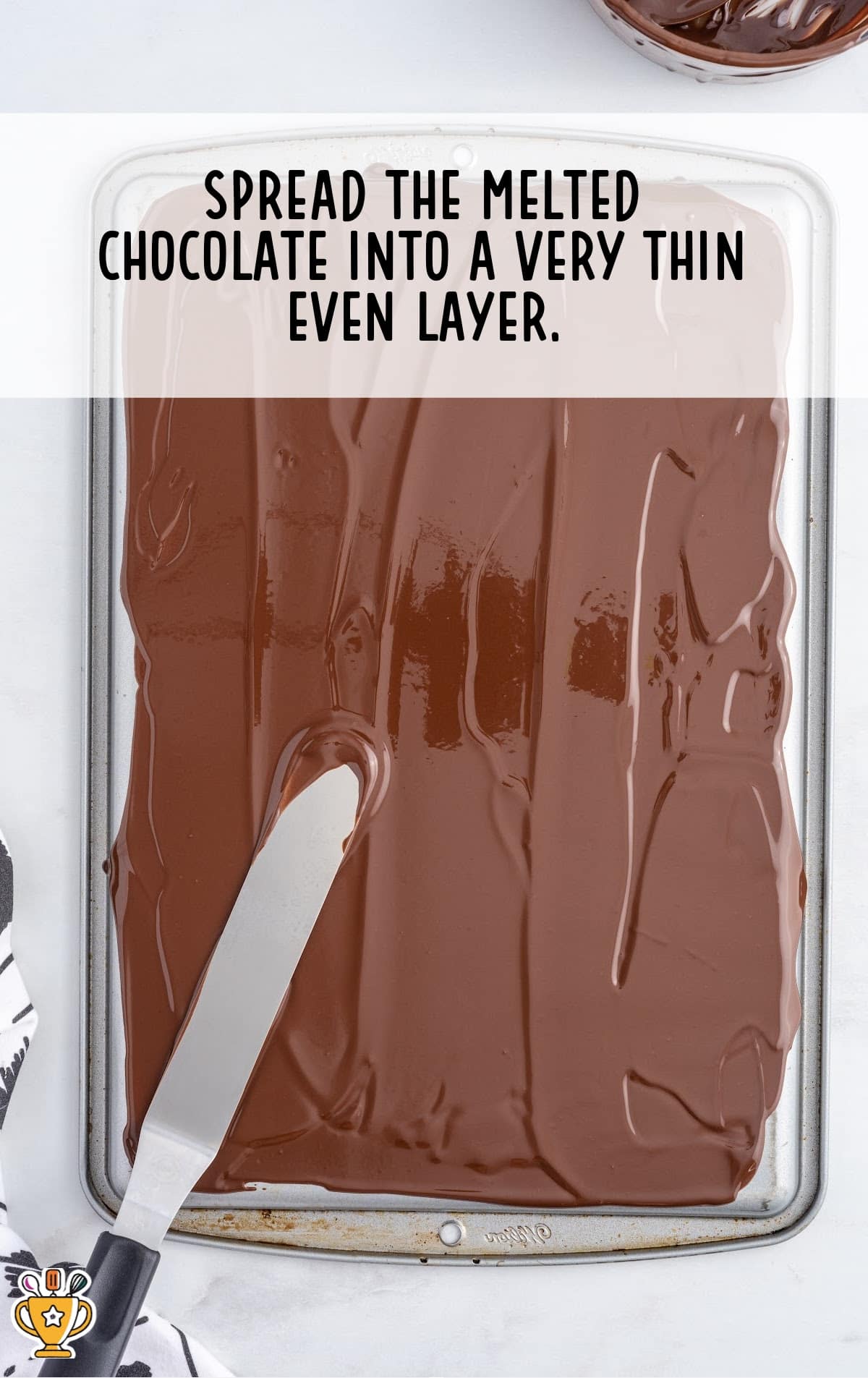 melted chocolate spread