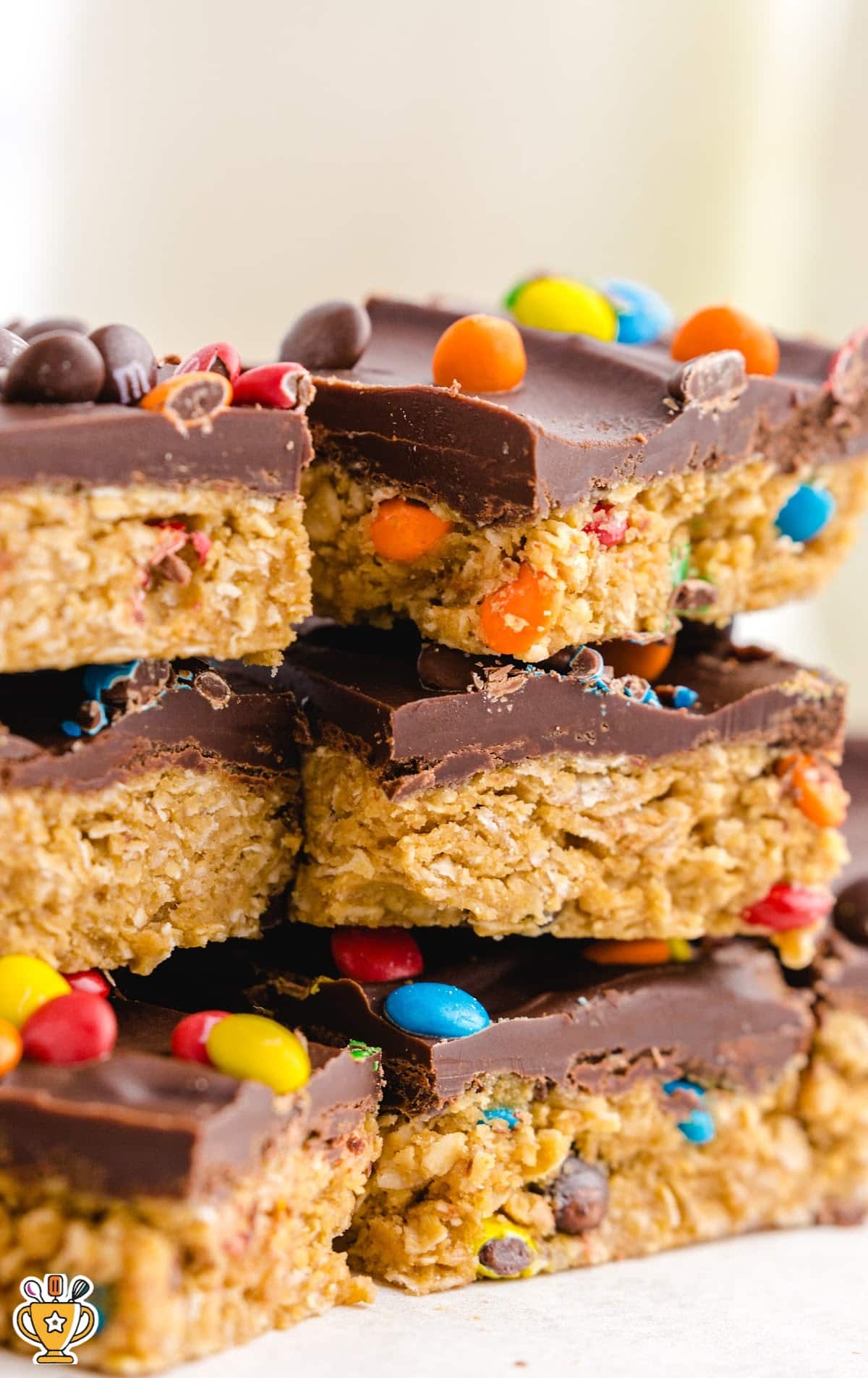 a bunch of No Bake Monster Cookies