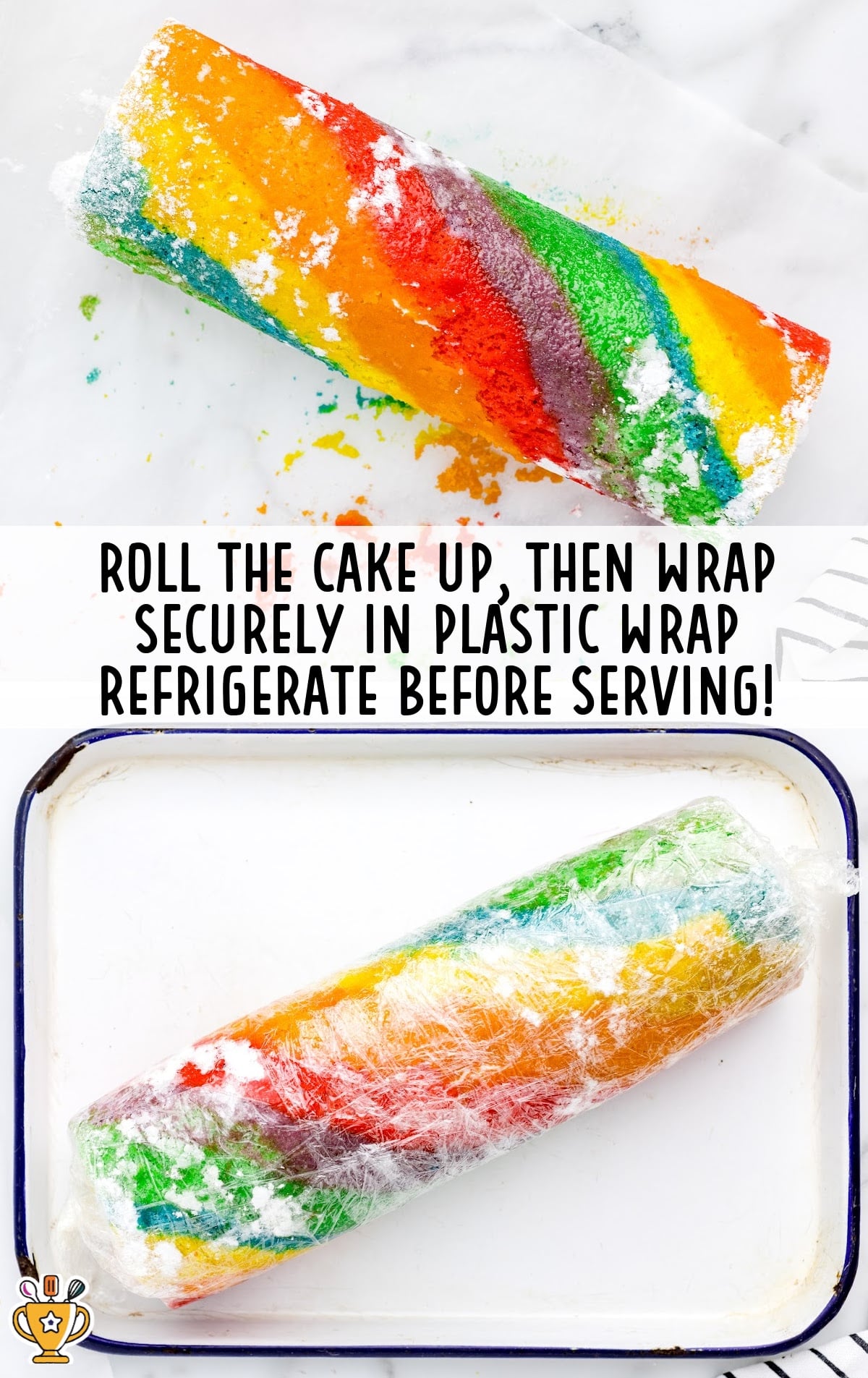 Rainbow Roll Cake