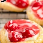 some Cherry Danish on a cooling rack