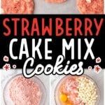 Strawberry Cake Mix Cookies