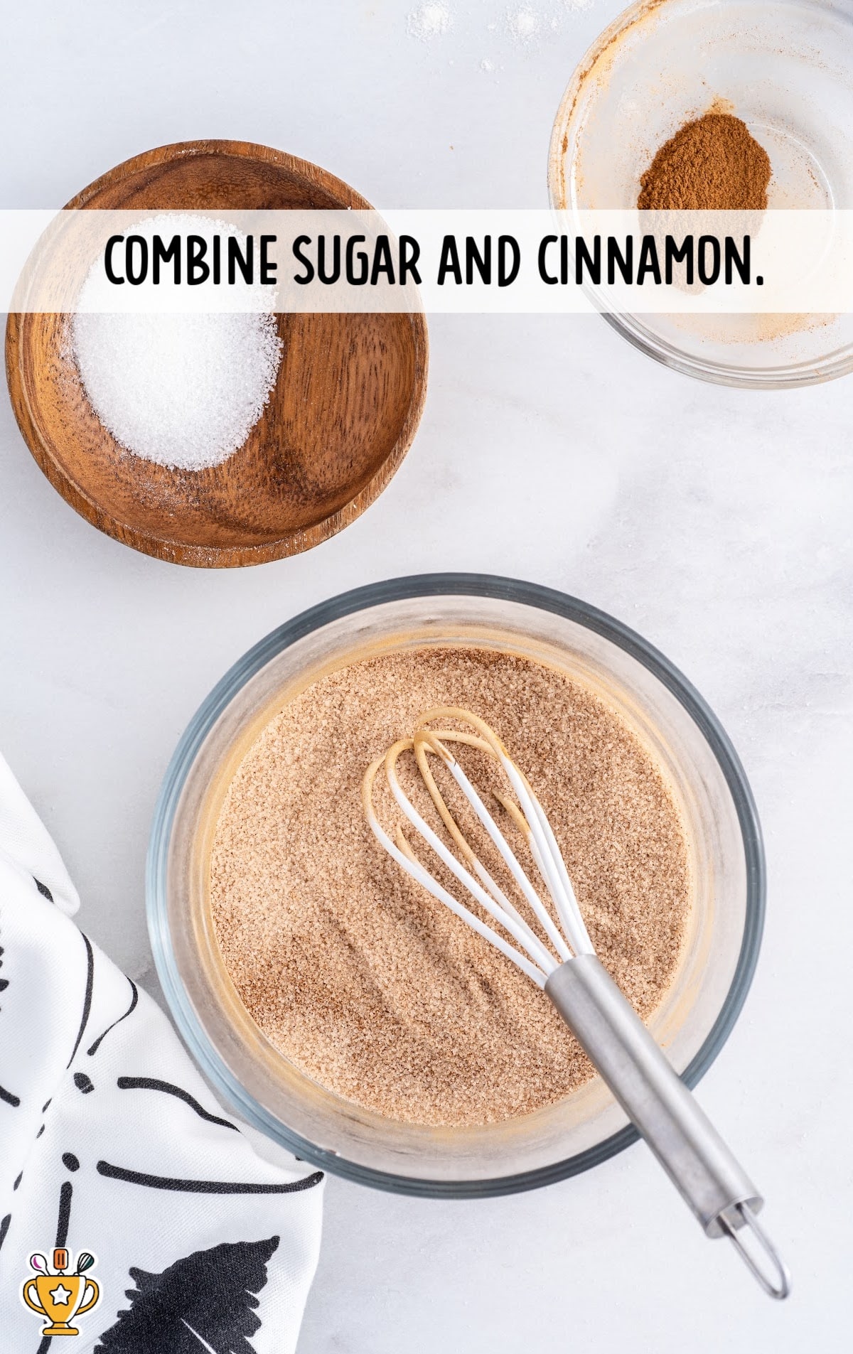 sugar and cinnamon in a bowl