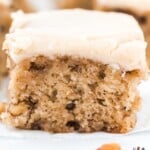a piece of Banana Bread Brownie
