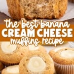 Banana Cream Cheese Muffins