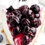 a piece of Blueberry Cream Cheese Pie
