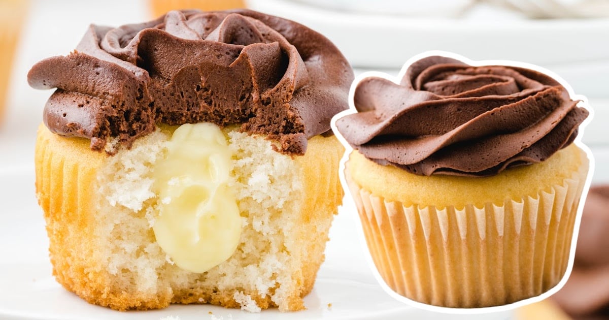 Boston Cream Cupcakes