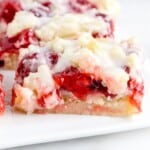 Cherry Pie Bars on a plate