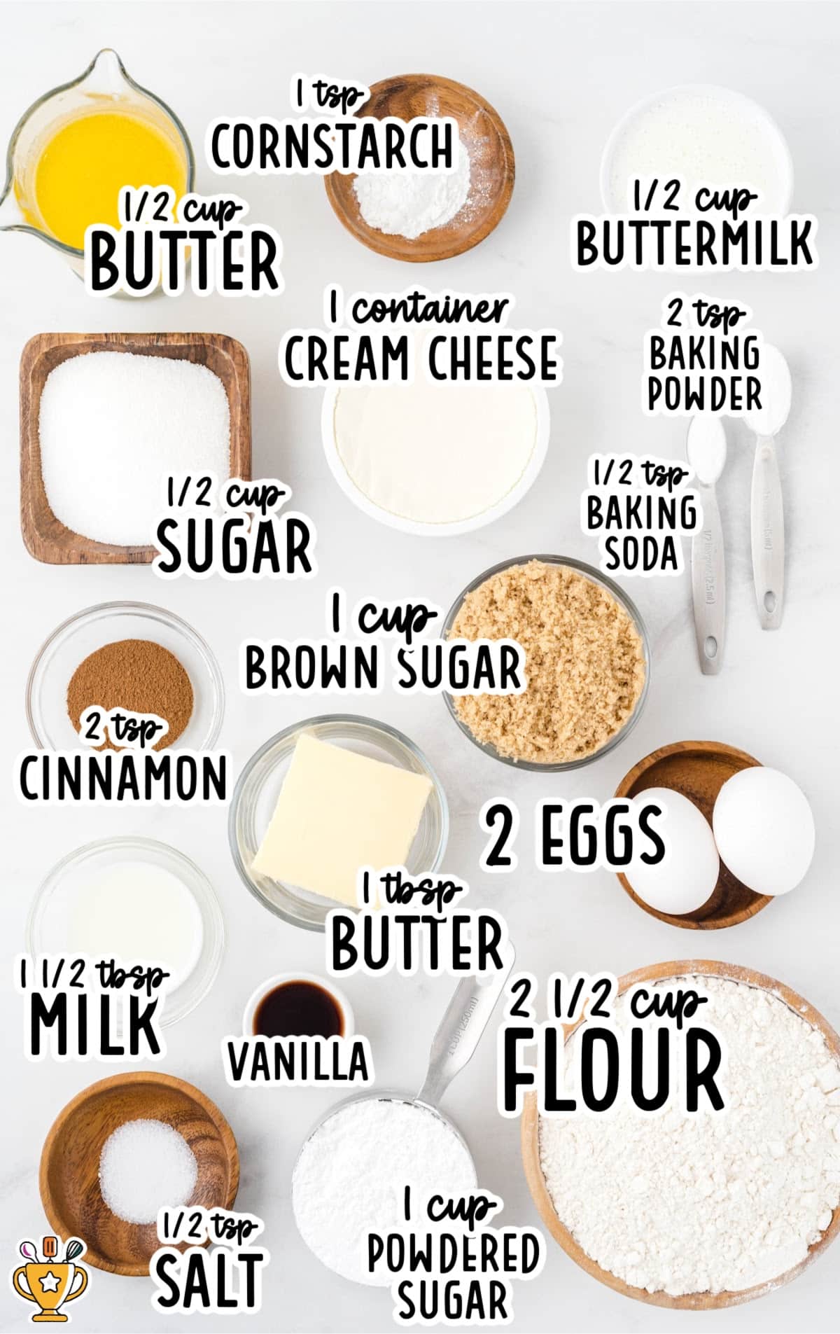 ingredients for making Coffee Cake