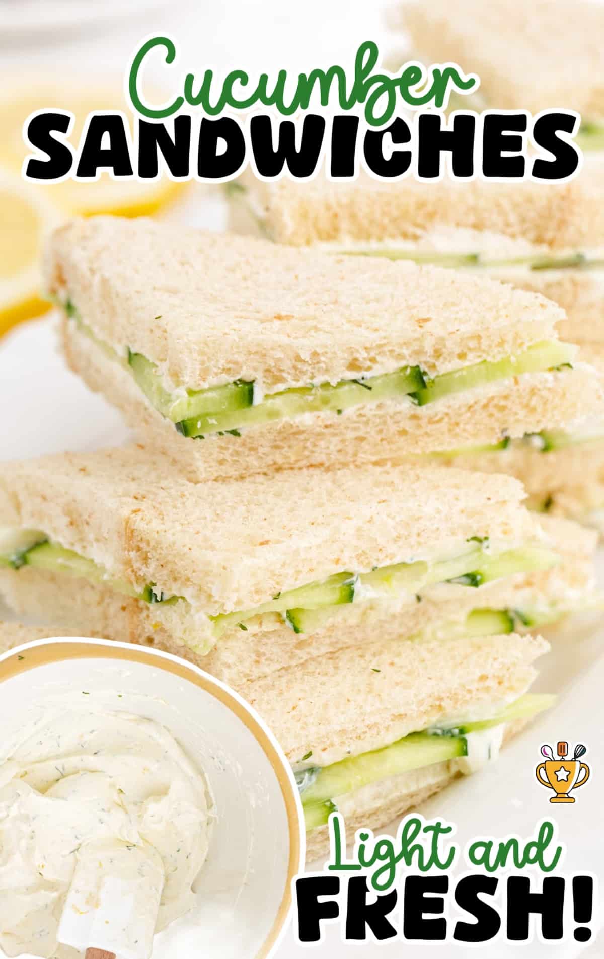 a bunch of Cucumber Sandwiches