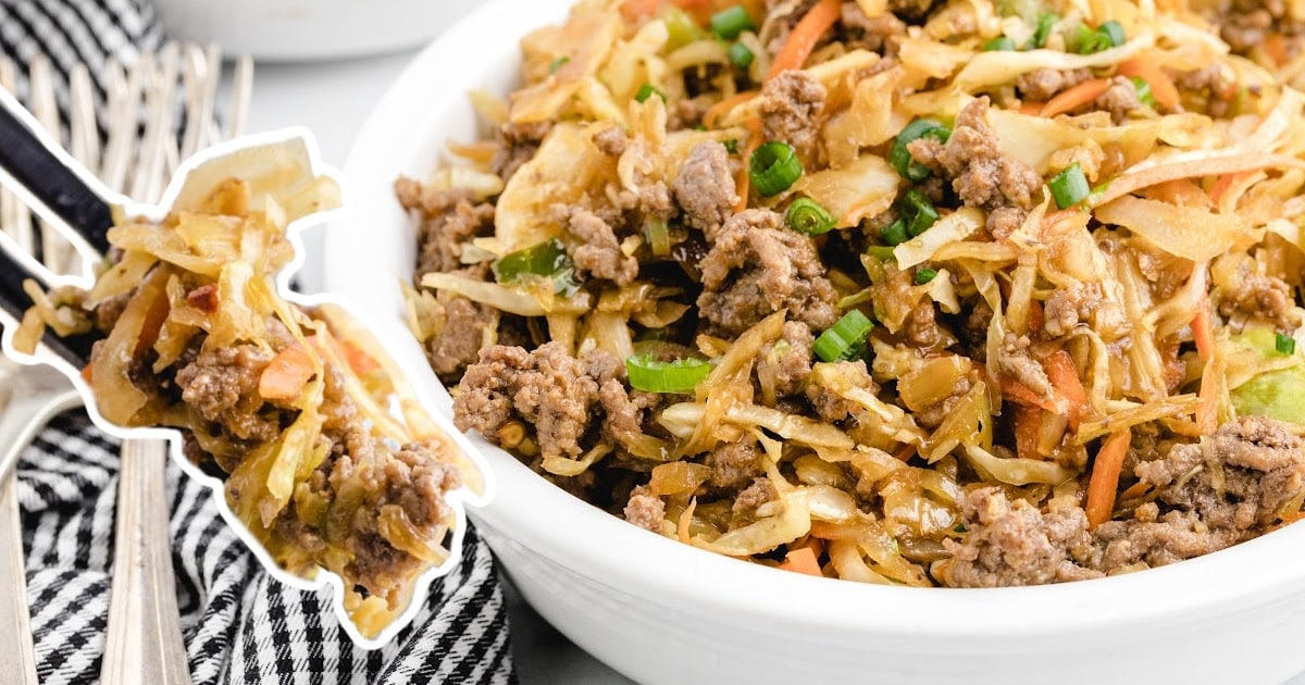 Egg Roll in A Bowl in a bowl