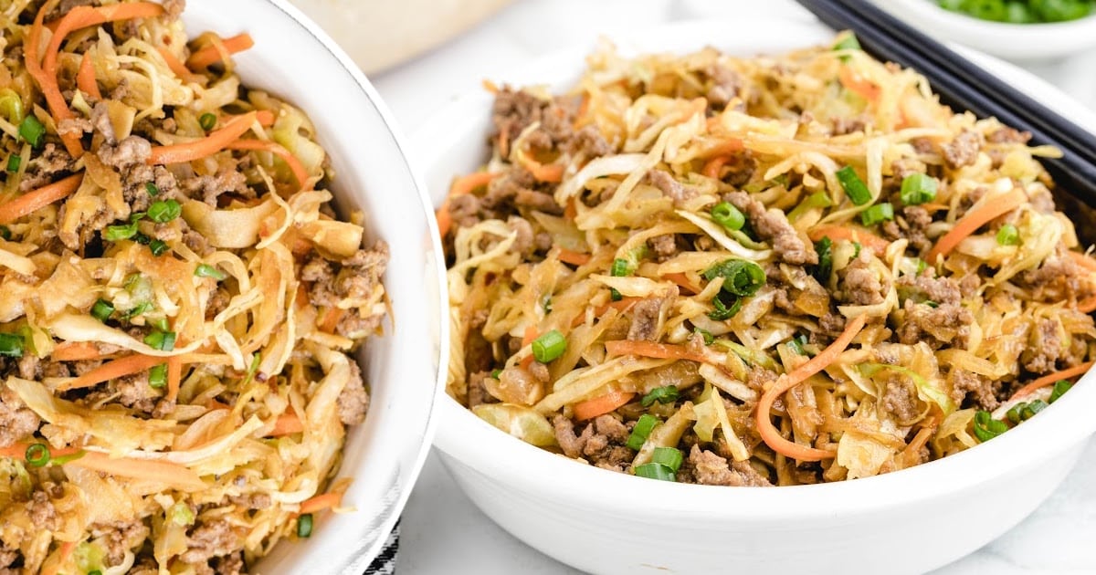 Egg Roll in A Bowl in a bowl