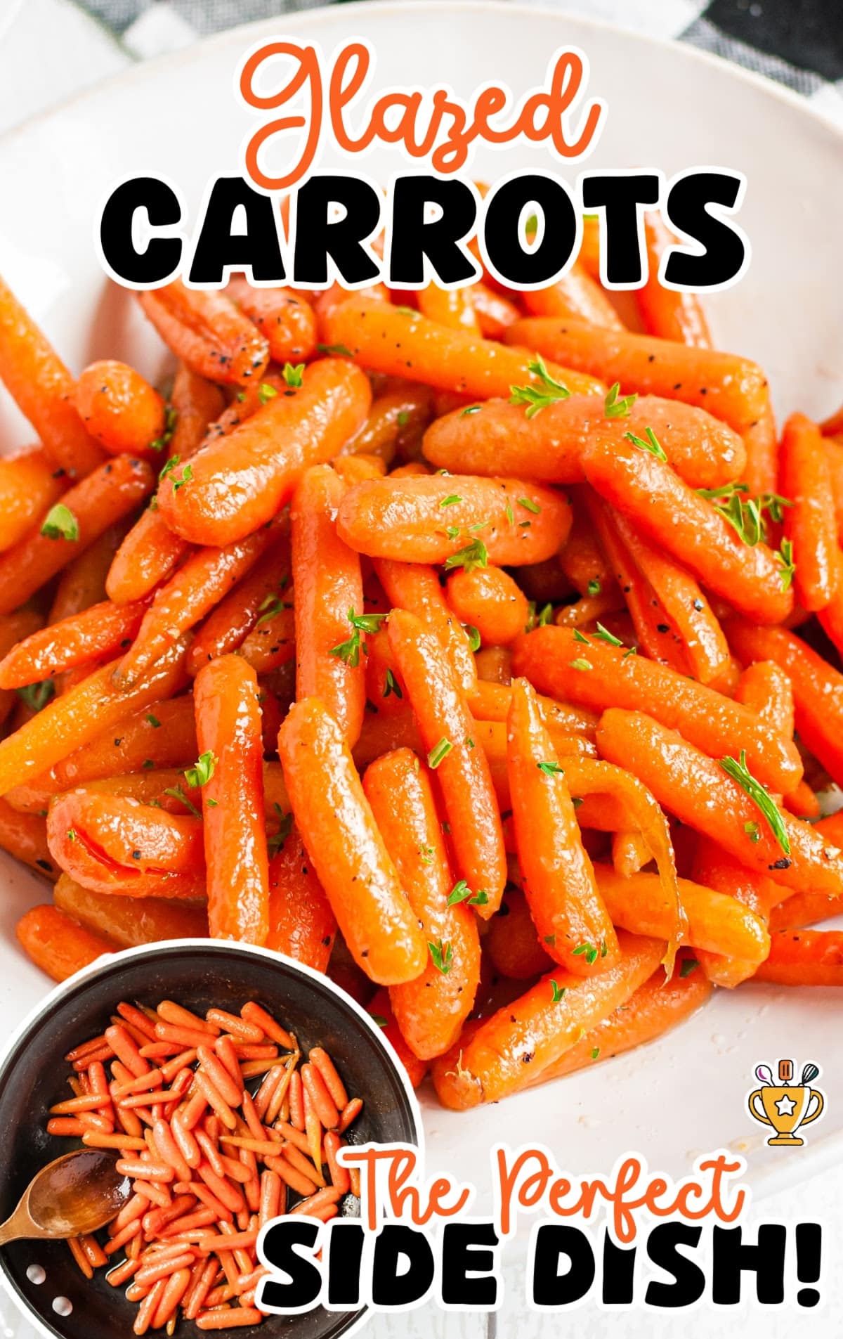 Glazed Carrots on a plate
