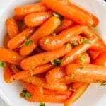 Glazed Carrots in a bowl
