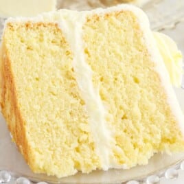 a piece of Lemon Cake on a plate