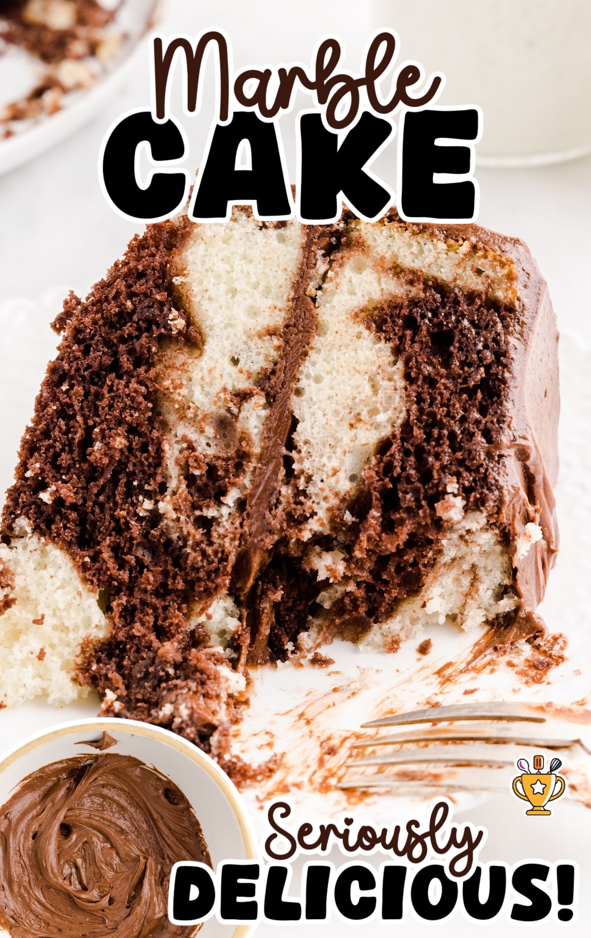 a piece of Marble Cake