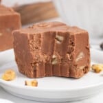 a Marshmallow Fluff Fudge on a plate