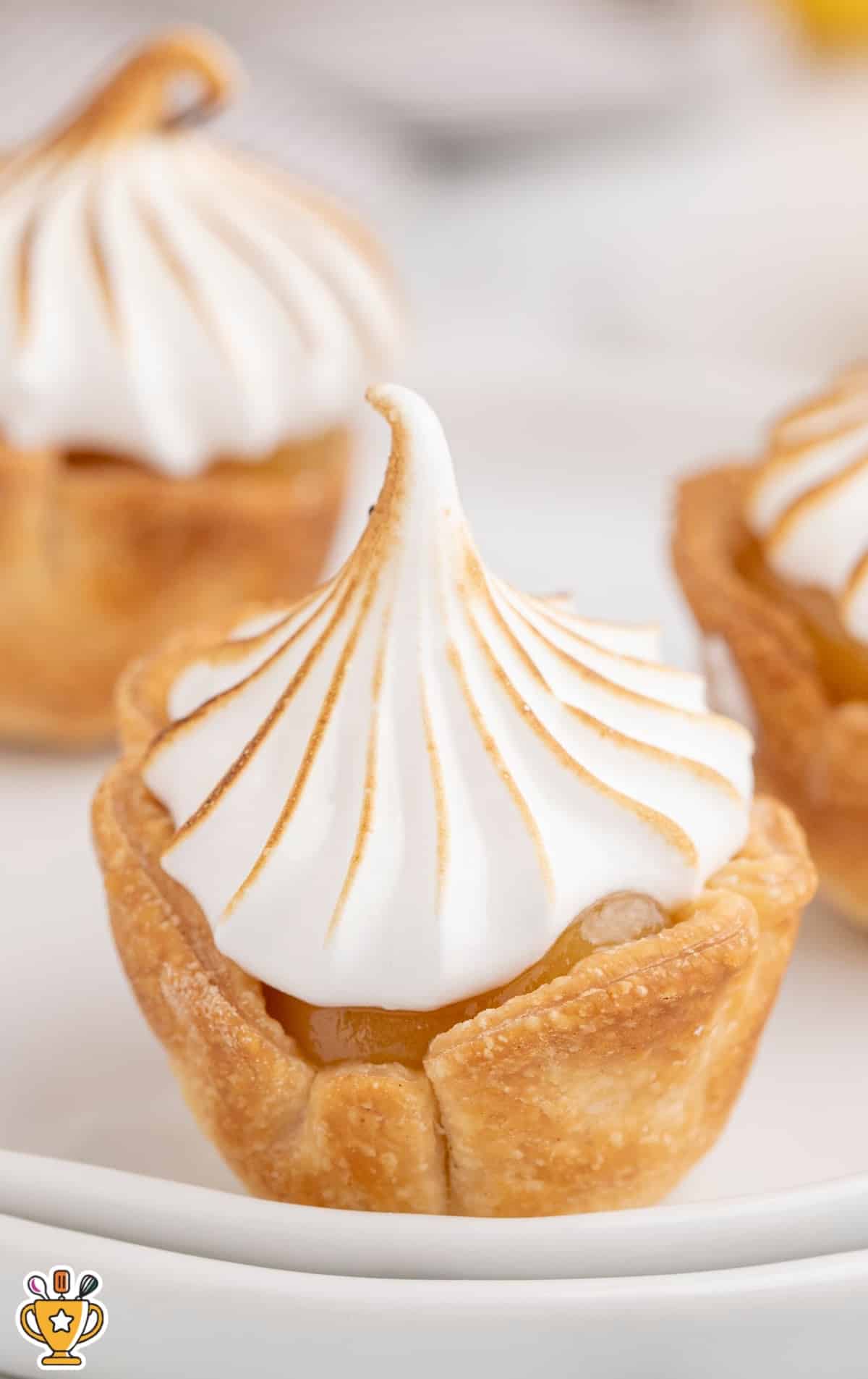 a Mini Lemon Meringue Pie on a plate