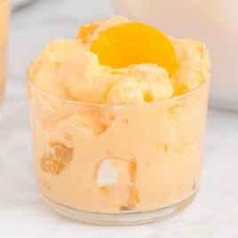 Orange Fluff in a glass