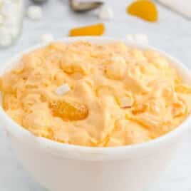 Orange Fluff in a bowl