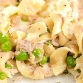 a close up photo of Tuna Casserole