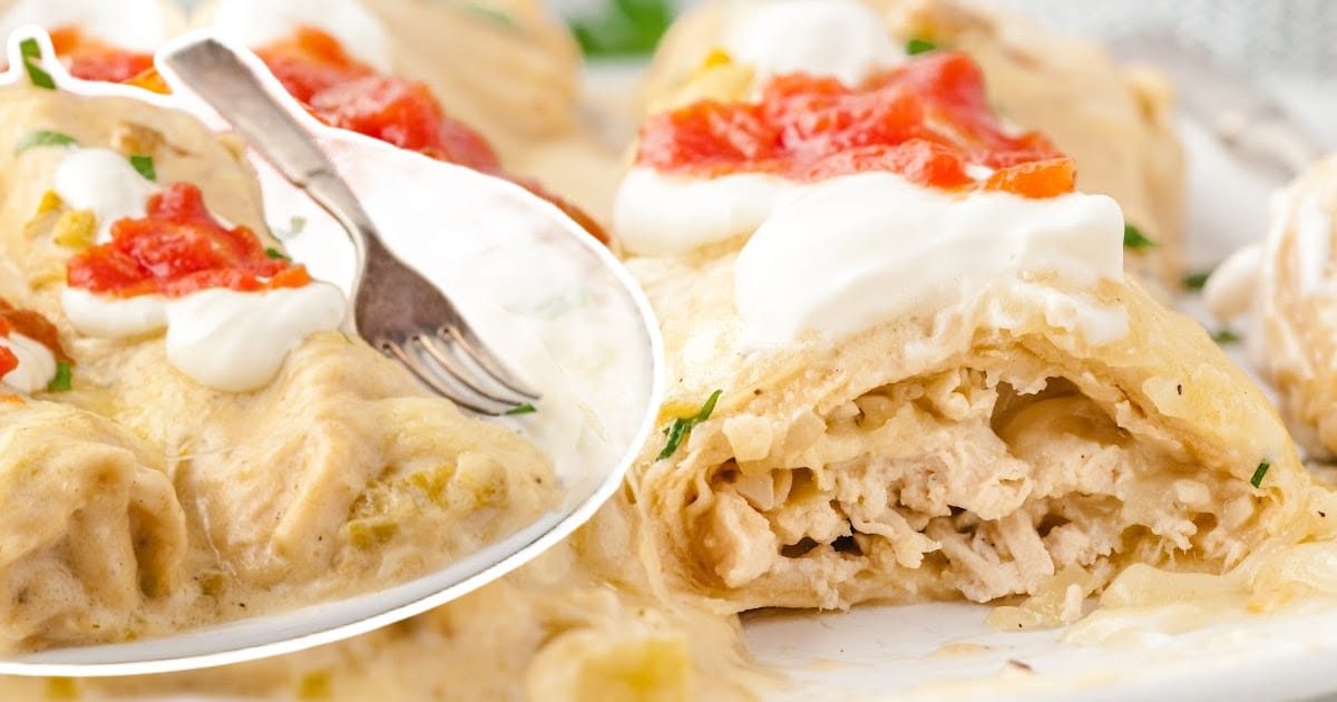 White Chicken Enchiladas