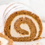 a close up photo of Carrot Cake Roll