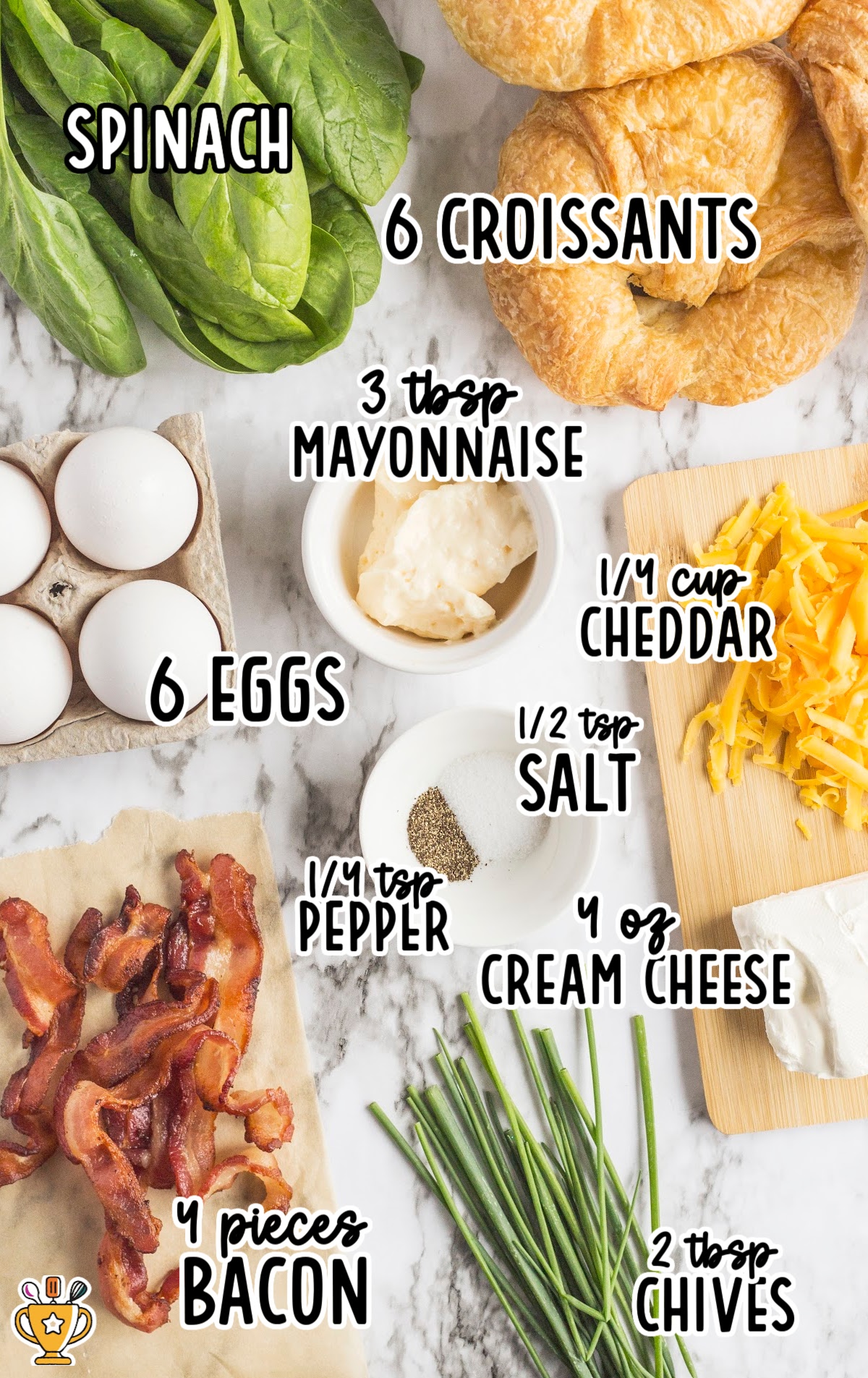 ingredients for making Egg Salad Sandwich