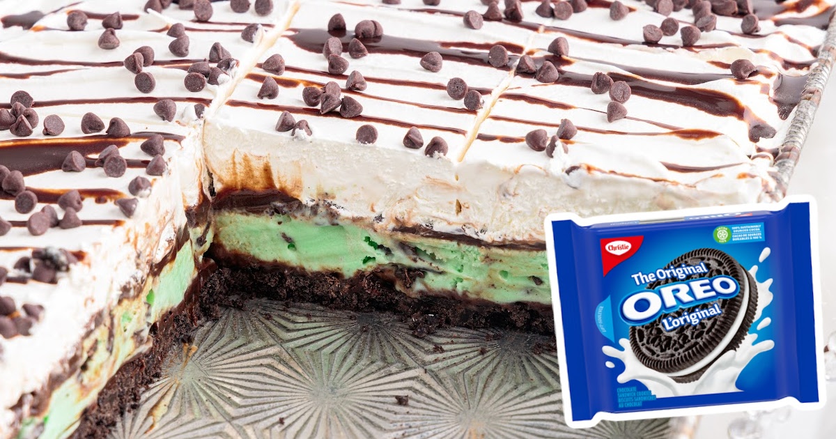 Mint Chocolate Chip Ice Cream Cake