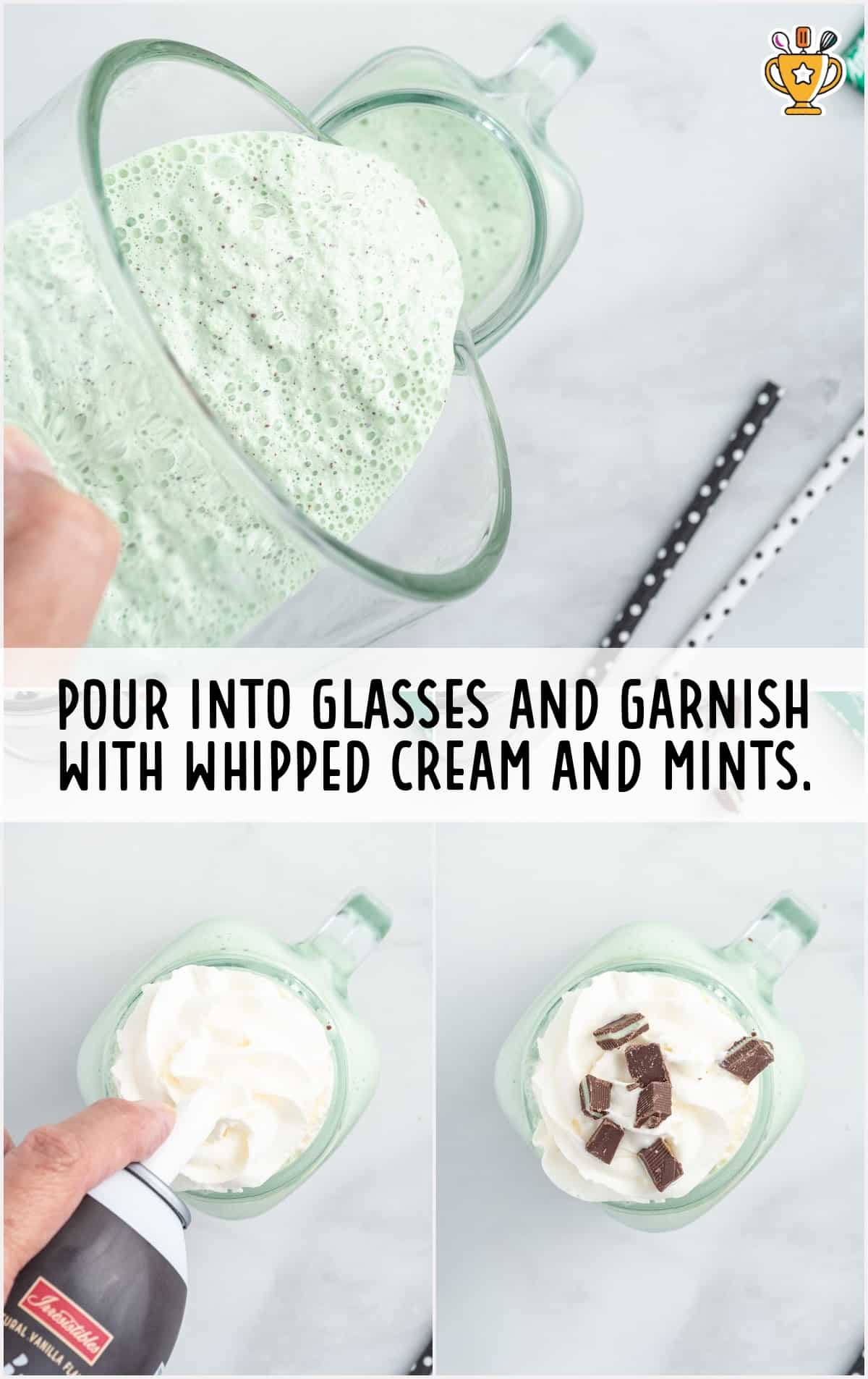 Mint Chocolate Chip Milkshake