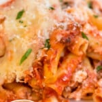 Baked Ziti on a plate