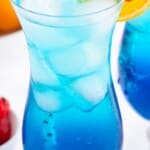 A glass full of Blue Mocktail