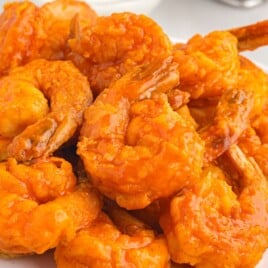 a close up of Buffalo Shrimp