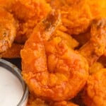 Buffalo Shrimp on a plate