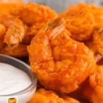 Buffalo Shrimp on a plate