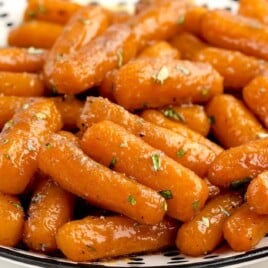 Candied Carrots on a plate