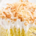 a piece of No Bake Coconut Cream Bars