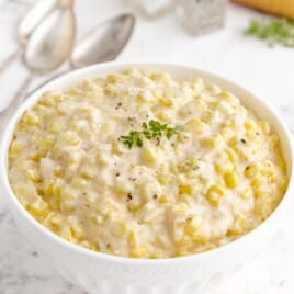 Creamed Corn in a bowl