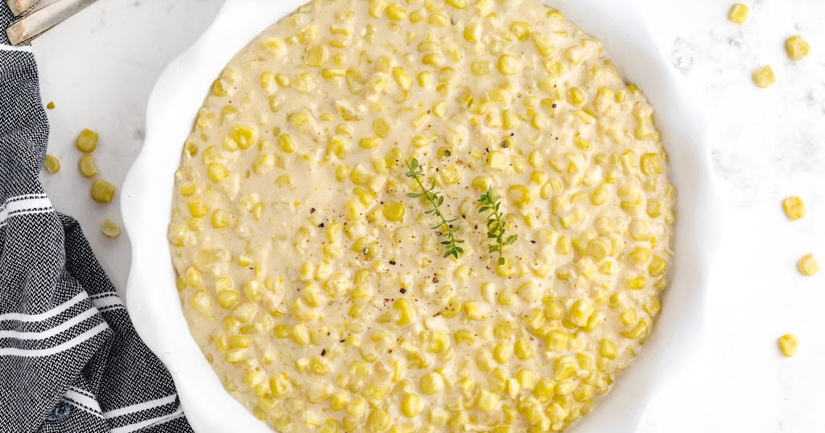 a bowl of Creamed Corn