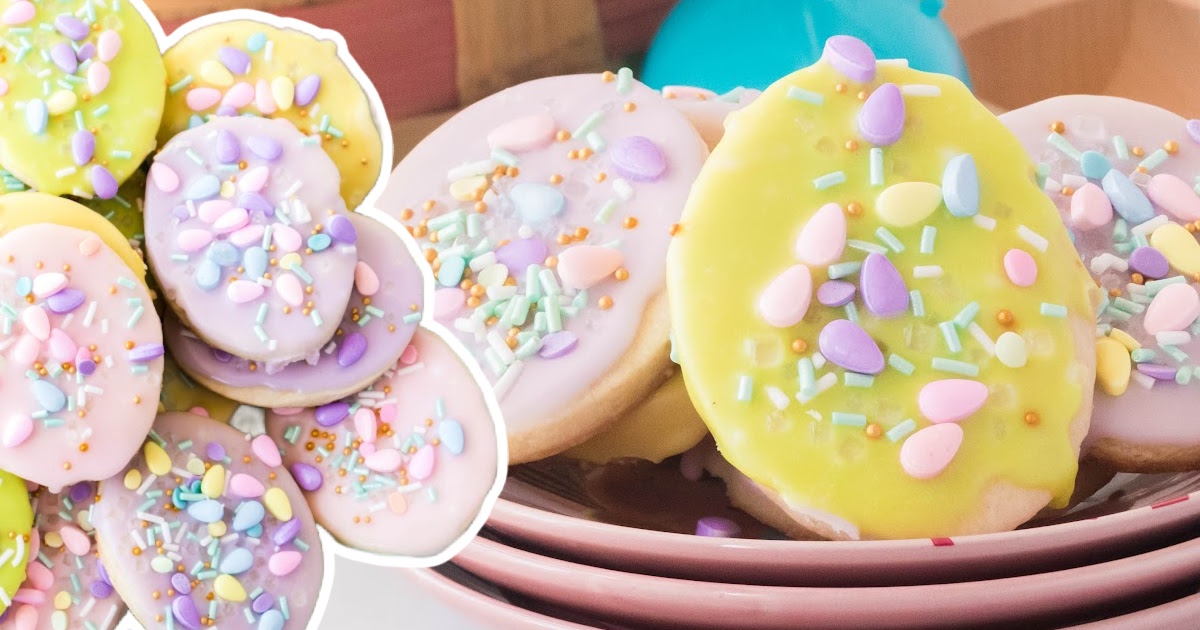 Easter Cookies on a plate