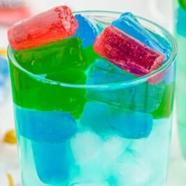 a glass full of Jolly Rancher Cocktail