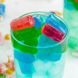 a glass full of Jolly Rancher Cocktail