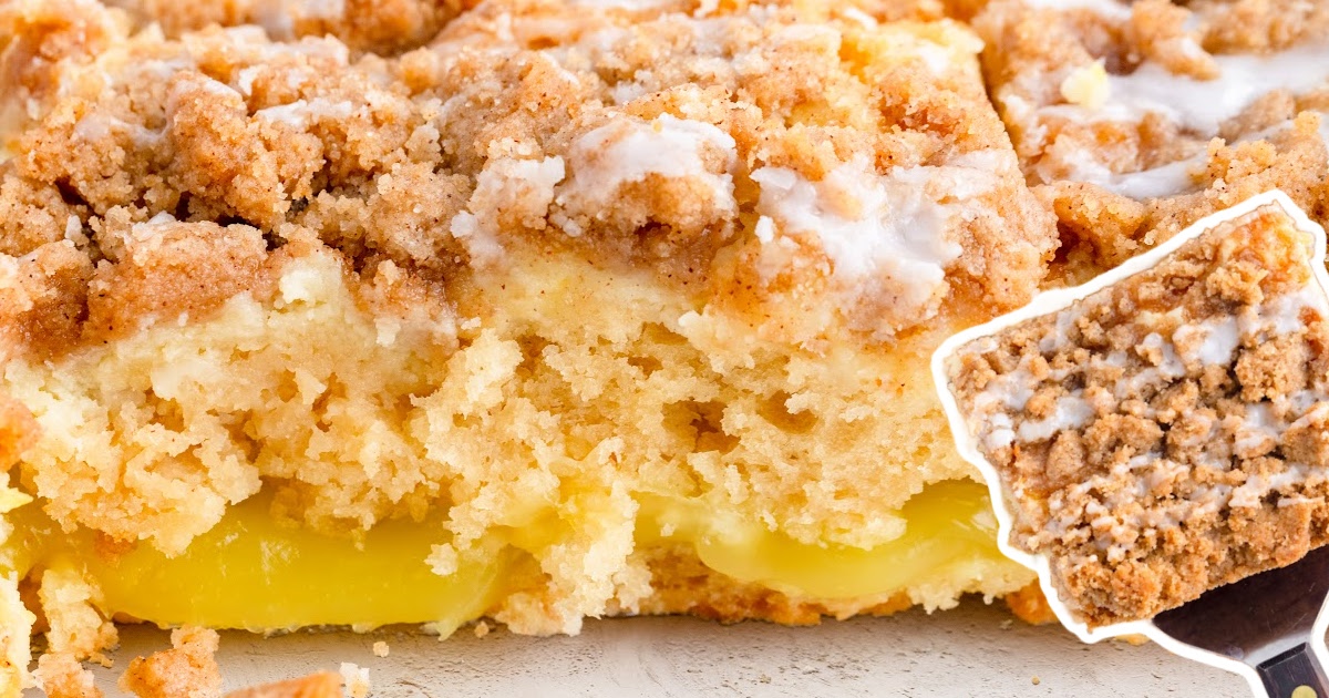 a close up photo of Lemon Coffee Cake