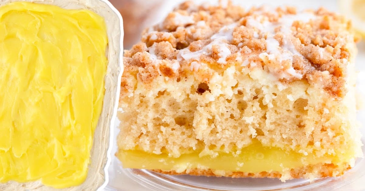 a piece of Lemon Coffee Cake
