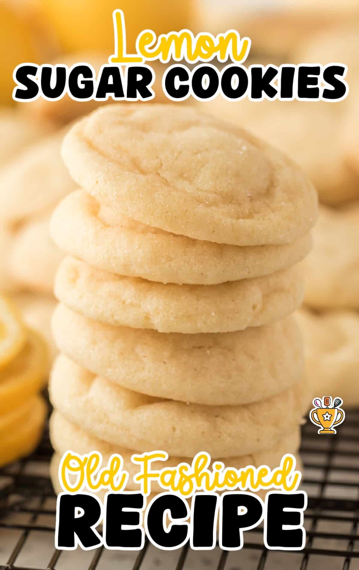 a pile of Lemon Sugar Cookies