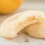 a Lemon Sugar Cookie with a bite on it