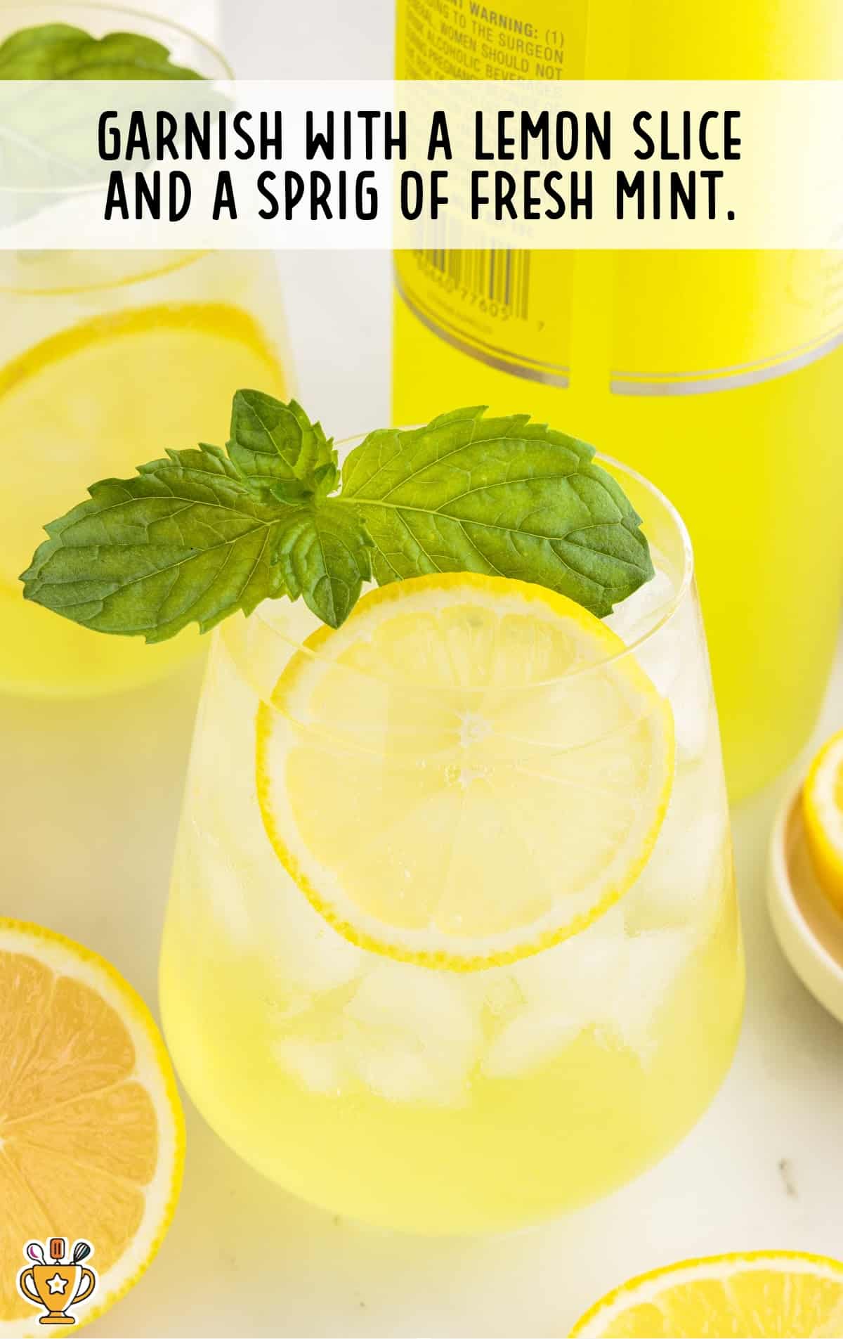 a glass of Limoncello Spritz